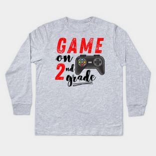 Game On 2nd Grade Back to School Kids Long Sleeve T-Shirt